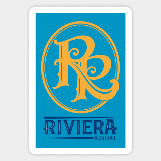 Riviera Resort Logo Magnet by Lunamis